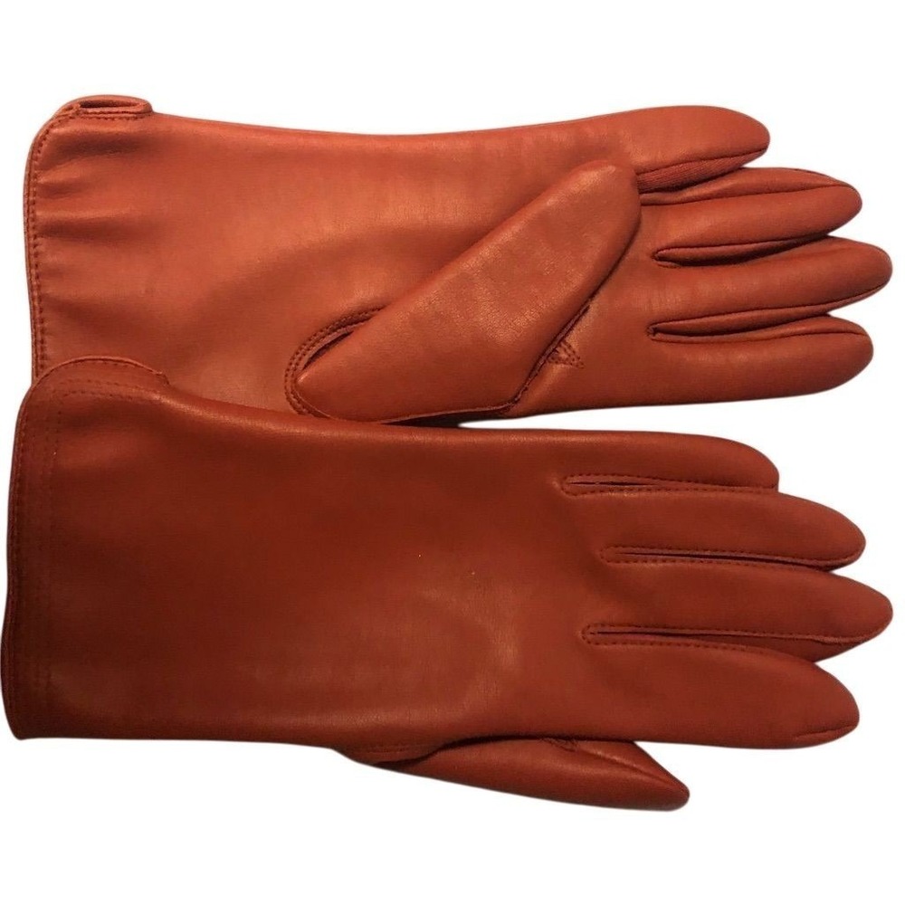 Fownes Women's Leather Gloves Brown Acrylic Linedโ Winter Elegant
